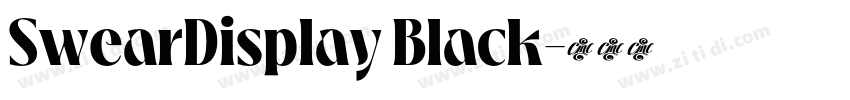 SwearDisplay Black字体转换